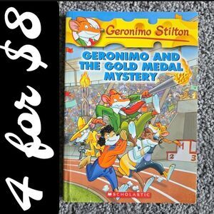 Geronimo Stilton Geronimo and the Gold Medal Mystery Book Kids Youth Summer Read